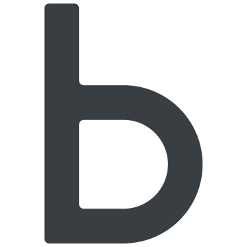 Zelf -adhesief huisnummer "b" - 40 mm in antraciet