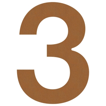 huisnummer ''3'' Okerbruin