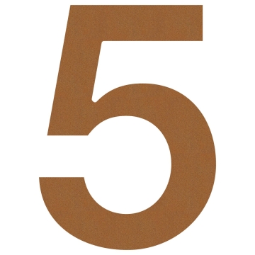 huisnummer ''5'' Okerbruin