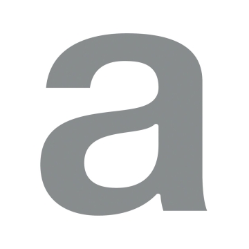 Letter ''a'' Grijs Mettallic