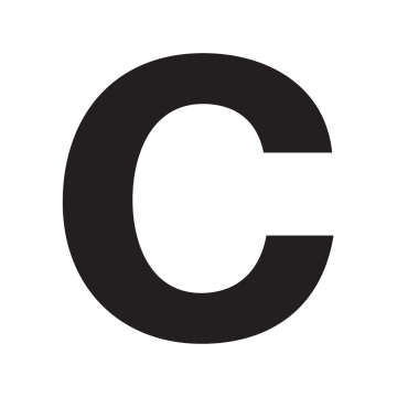Huisnummer ''c'' Zwart