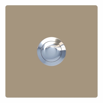 Deurbel quadraat Beige
