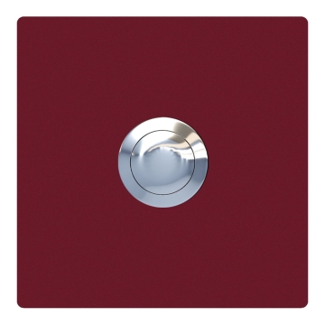 Deurbel quadraat Rood