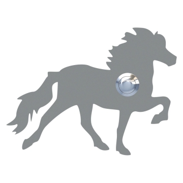 Deurbel Het paard van IJsland Mettallic