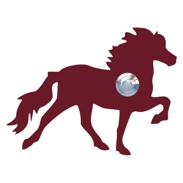 Deurbel Het paard van IJsland Rood