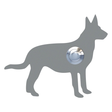 Deurbel Hond ''Emma'' Grijs Mettallic
