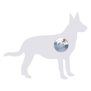 Deurbel Hond ''Emma'' Wit