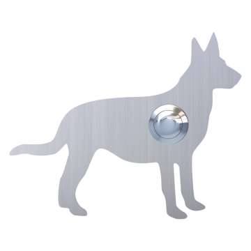 Deurbel Hond ''Emma'' RVS