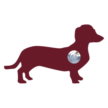 Deurbel Hond ''Charly'' Rood