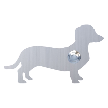 Deurbel Hond ''Charly'' RVS