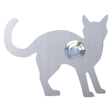 Deurbel Kat ''Leo'' RVS