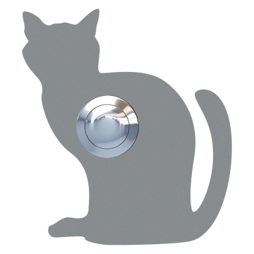 Deurbel Kat ''Luna'' Grijs Mettallic