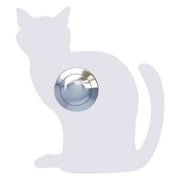 Deurbel Kat ''Luna'' Wit
