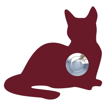 Deurbel Kat ''Kitty'' Rood