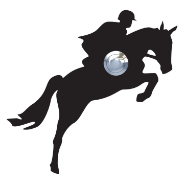 Deurbel Springpaard Zwart
