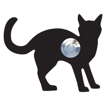 Deurbel Kat ''Leo'' Zwart