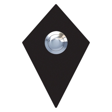 Deurbel diamant Zwart
