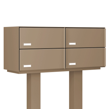 Vrijstaande brievenbus unit Kopenhagen for Four Beige