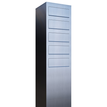 Brievenbus unit Monolith for Five in RVS