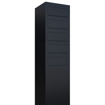 Brievenbus unit Monolith for Five in Zwart
