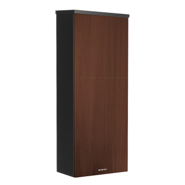 Pakketbox Nepi met houtdecor in Zwart | met achteruitname