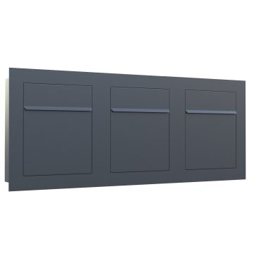 Verborgen Brievenbus Bari for Three Anthracite