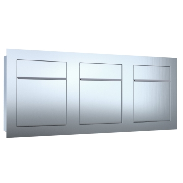 Verborgen Brievenbus Bari for Three RVS