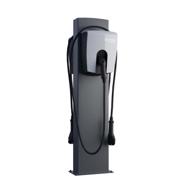 Universele Wallbox-Standvoet FlexiMount for Two met bodemplaat in antraciet