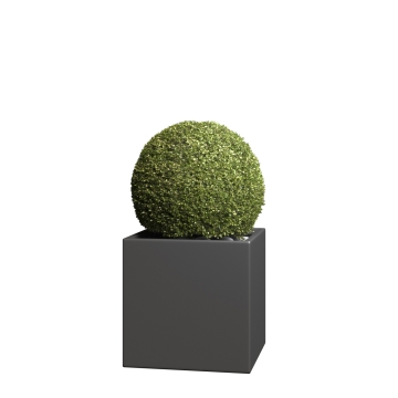 Bloempot Kubus Medium in Anthracite