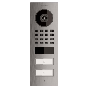 Opbouw deurintercom Smart-ON for TWO Doorbird  D1102V van roestvrij staal