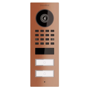 Opbouw deurintercom Smart-ON for TWO Doorbird  D1102V met Bronzen uitstraling