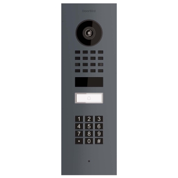 Inbouwdeurintercom Smart-IN Doorbird D1101KV met Keypad module in antraciet