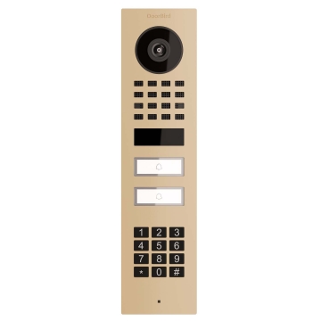 Opbouwdeurintercom Smart-ON for Two Doorbird D1102KV met Keypad module in beige