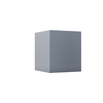 Wandlamp “Cube Quarto” in grijs metallic