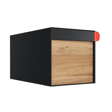 Brievenbus Big Americano Zwart met HPL-front