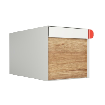 Brievenbus Big Americano Wit met HPL-front