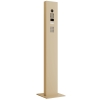 Intercomsysteem met standaard + bodemplaat met Keypad module Smart Doorbird D1101KV in beige