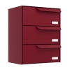 Brievenbus unit Amsterdam for Three in rood