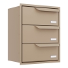 Inbouwbrievenbus Eindhoven for Three in Beige