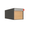 Brievenbus model Americano Grijs Metallic met HPL-front | Muur