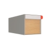 Brievenbus model Americano Wit met HPL-front | Muur