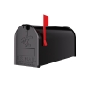 Amerikaanse brievenbus US Mailbox Wand Zwart