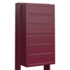 Brievenbus unit Cube for Six in Rood