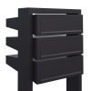 Brievenbus unit Stairs for Three in Zwart