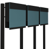 Brievenbus unit Manhattan Special Blue for Three in Zwart