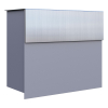 Brievenbus Molto in Grijs Metallic met RVS inwerpklep