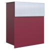 Brievenbus Alto Rood met RVS inwerpklep
