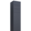 Brievenbus unit Monolith for Three in Antraciet