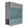 Brievenbus Manhattan Special Blue in Grijs Metallic