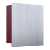 Brievenbus Le Carre Rood met RVS inwerpklep